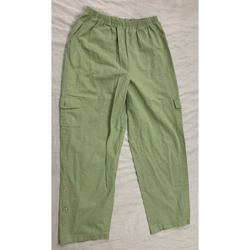 BLAIR WOMENS CARGO COTTON PANTS SIZE M